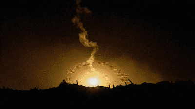 Israel strikes Gaza gif