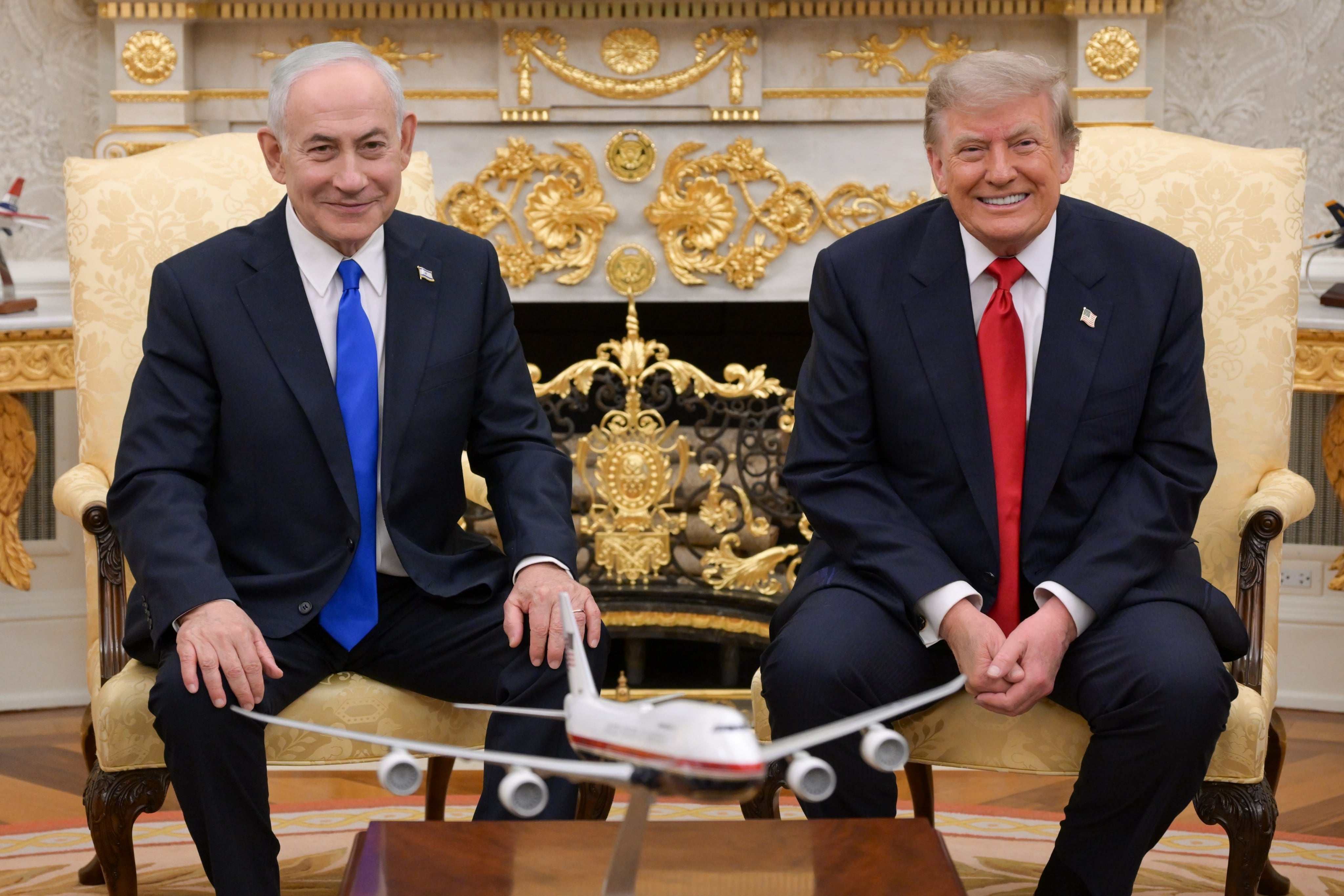 Image linked from the original feed: 'Excellent' and 'productive': Trump hosts Netanyahu as US considers next steps on Iran