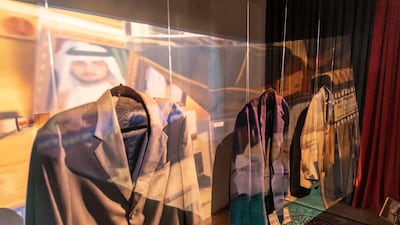 A multimedia installation 'Where There is No Goodbye' by Fatima Abdulrahman.