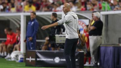 It was a frustrating night for Zinedine Zidane. Reuters