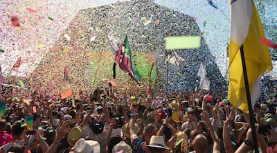 Glastonbury Festival is hoping to return in 2022. AFP