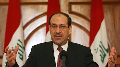 Former Iraqi leader Nouri Al Maliki, pictured in 2011, was released on bail after his court appearance, as investigations continue, according to reports. AFP