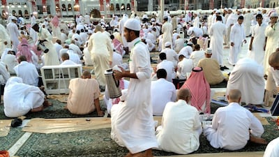 Day 11 — ‘Today I waited for Iftar on the rooftop of The Grand Mosque in Makkah (Mecca). Iftar is a very spiritual experience as everyone gives one another food, Zamzam water (sourced from the holy Zamzam well within the mosque), and qahwa (Arabic coffee).’ Ammar Al Attar for The National