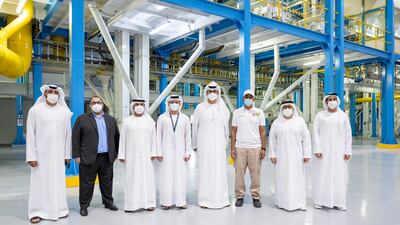 Dr Al Jaber was accompanied by Omar Al Suwaidi, undersecretary of the Ministry of Industry and Advanced Technology, and Captain Mohamed Al Shamsi, managing director and group chief executive of Abu Dhabi Ports.