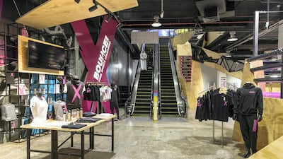 The entrance area of the new Bounce X, which will open in Festival City Mall on March 12. Antonie Robertson / The National