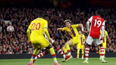 Conor Gallagher - 8: Shot on turn straight down Ramsdale’s throat midway through first half. Brilliant first-time volley just before break that was matched by Ramsdale’s save. Industrious performance and key to Palace’s pressing game. Reuters