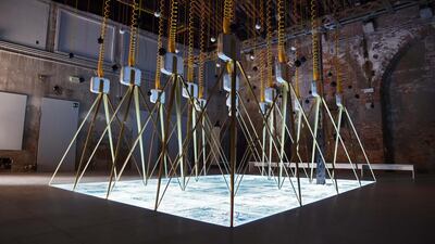 Installation view of “Losing Myself”, the Irish Pavilion at the Venice Biennale. Images provided by Hayder Mahdi.