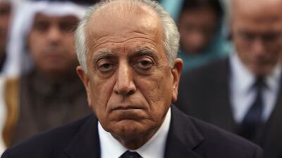 US envoy Zalmay Khalilzad is pressing for a deal that includes seeing a reduction in violence. AP