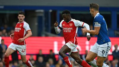 Eddie Nketiah - 5: Offered little up front and was offside in the build-up to Martinelli's disallowed goal. AFP