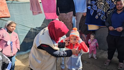 The Emirates Red Crescent distributes winter clothes and food to people in the Gaza Strip, as part of Operation Gallant Knight 3, launched by the UAE under the directives of President Sheikh Mohamed to support the Palestinian people. Wam