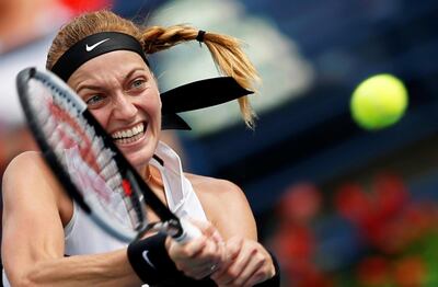 Petra Kvitova overcame Czech Republic compatriot Katerina Siniakova in Tuesday's second-round match of the Dubai Duty Free Tennis WTA Championships. EPA