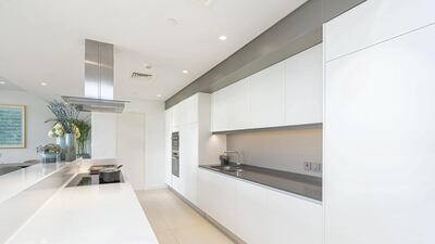 The kitchen has Italian appliances.