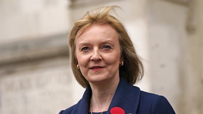 Foreign Secretary Liz Truss at the Anzac Day service at Westminster Abbey, London, on April 25. PA