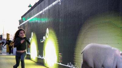 Abu Dhabi's New Year's Eve Village. Victor Besa for The National