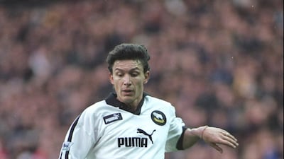 First league game at Pride Park - Derby 1-0 Barnsley, August 30, 1997 - Stefano Eranio scored first Premier League goal. Getty Images