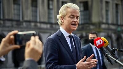 Geert Wilders called the Dutch legal system broken. AFP