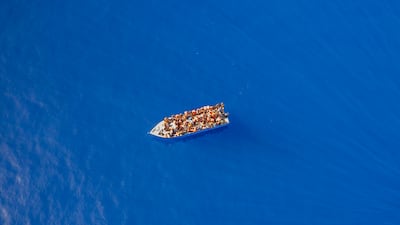 Many attempt the perilous crossing of the Mediterranean from north Africa to Lampedusa. AP