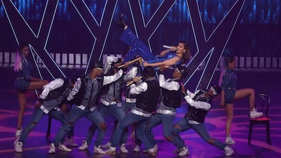 Indian singer Dhvani Bhanushali performs during the IIFA Rocks event as part of the 20th International Indian Film Academy (IIFA) in Mumbai, India, 16 September 2019. The IIFA Rocks 2019 is a pre-awards show. The IIFA Awards 2019 will take place on 18 September. Photo: EPA