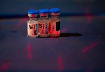 Vials of the Janssen Covid-19 vaccine in Nepal, which received 1. 5 million doses of the vaccine developed by Johnson & Johnson from the US on July 12, 2021. EPA