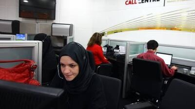 The Ministry of Education's new call centre in Dubai.