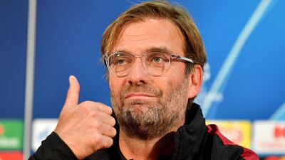 Liverpool's German manager Jurgen Klopp gestures as he attends a Liverpool team press conference at the Rajko Mitic stadium in Belgrade on November 5, 2018, on the eve of their UEFA Champions League group C football match against Red Star Belgrade. / AFP / ANDREJ ISAKOVIC