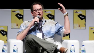 Kevin Eastman, co-creator of Teenage Mutant Ninja Turtles, at the Middle East Film and Comic Con at the World Trade Centre in Dubai. Christopher Pike / The National