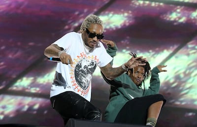 Future performing at the Abu Dhabi Formula One after-race concert at du Arena on November 29, 2019. Pawan Singh / The National