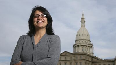Rashida Tlaib is set to be the first Muslim in the US Congress. AP