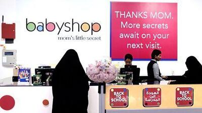 The group launched the Landmarkshops.com website in December for three of its brands including Babyshop. Sarah Dea / The National