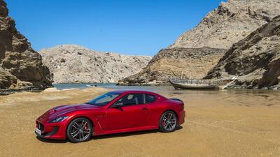 The MC Stradale Centennial has several visual clues to its sporty status, including carbon-fibre bodywork flourishes. Photos courtesy Maserati