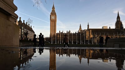 The Palace of Westminster, home to the Houses of Parliament, in London. AFP