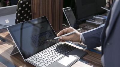 The Surface Pro 4, Microsoft's newly launched hybrid. Reem Mohammed / The National