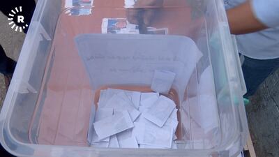 “Mokhtar Noori, a Kurdish man from Halabja, Iraq, set up a ballot box for the US elections. Sixty-two people voted within two hours – with the two candidates, Donald Trump and Joe Biden receiving an equal amount of votes.” Courtesy: Rudaw