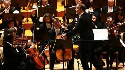 Valery Gergiev conducts the World Orchestra for Peace concert at Emirates Palace. Dubai music lovers say they are missing out.