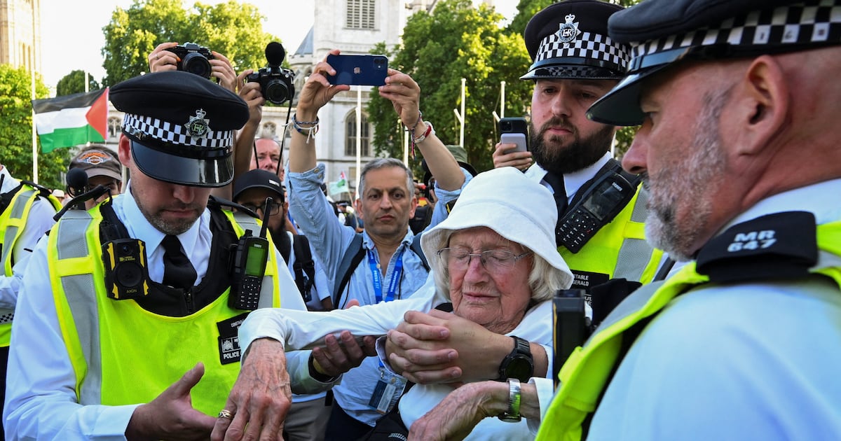 Half of arrested Palestine Action supporters over 60 as defiance against ...