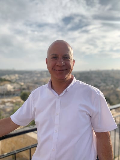 Dr Tareq Abu Hamed, executive director of the Arava Institute for Environmental Studies, said three solar water installations have survived the air strikes so far. Photo: Arava Institute