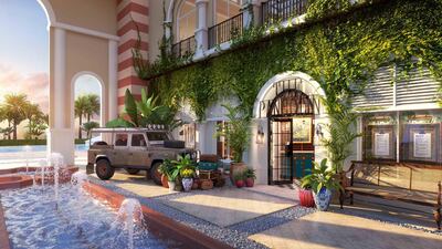 The Pangolin entrance via the Els Club in Dubai Sports City