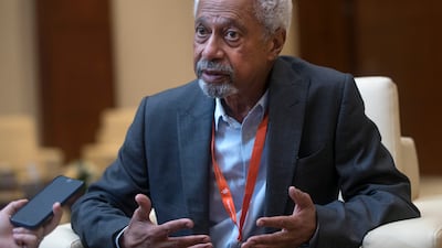 Nobel laureate for literature Abdulrazak Gurnah is coming to Sharjah. Ruel Pableo for The National