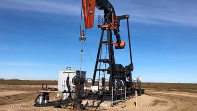 An oil rig in Stoughton, Saskatchewan, Canada. Oil prices slipped on worries new China coronavirus could may impact global crude demand. AFP