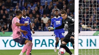 LEICESTER RATINGS: Daniel Iversen - 9, The Dane made fantastic saves to deny Alex Iwobi, Dwight McNeil, Dominic Calvert-Lewin and Abdoulaye Doucoure, also did brilliantly to reach McNeil’s cross ahead of Calvert-Lewin. Had no chance of stopping either Everton goal. Reuters