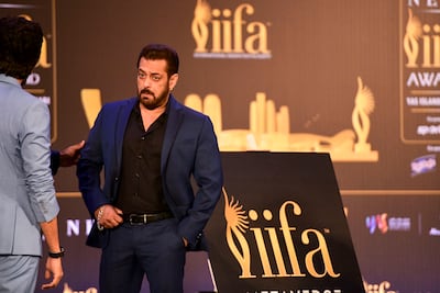Salman Khan promotes the IIFA Awards in Abu Dhabi in 2022. Khushnum Bhandari / The National