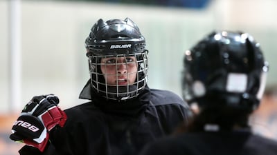 Fatima Al Ali is an Emirati hockey player who competes with a hijab. While she's gone on to represent the UAE women's team in international competition, she has aspirations to one day referee at the Winter Olympics. Christopher Pike / The National