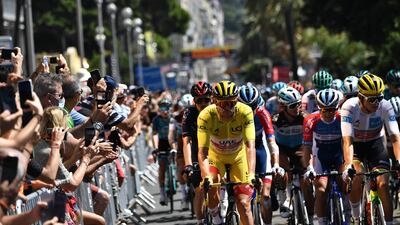Team UAE Emirates rider Alexander Kristoff in the yellow jersey. AFP