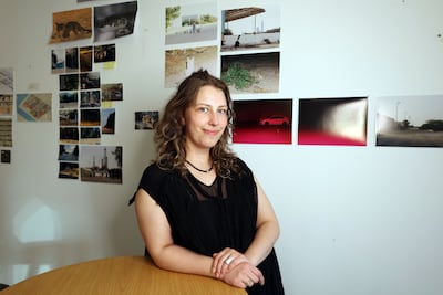 Auguste Nomeikaite documents her love for Abu Dhabi's Mina Zayed during her residency. Chris Whiteoak / The National