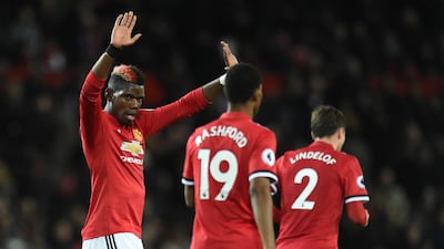 Manchester United must have realised how much they missed Paul Pogba when made his comeback on Saturday. Oli Scarff / AFP