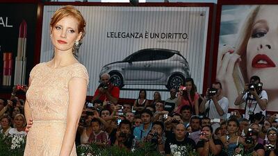 2011: Jessica Chastain in Elie Saab Couture.