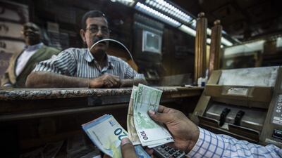 Annual urban inflation in Egypt rose to 13 per cent in May. AFP