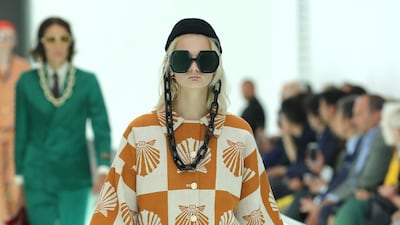 A model walks the runway at the Gucci Spring/Summer 2020 fashion show during Milan Fashion Week. Vittorio Zunino Celotto/Getty Images for Gucci