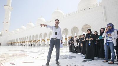 Mr Dean believed the botanic designs reflected Founding President Sheikh Zayed’s love of nature. Mona Al Marzooqi / The National