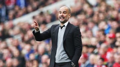Manchester City manager Pep Guardiola is seen during the FA Cup quarter-final match against Middlesborough at the Riverside stadium on March 11, 2017 in Middlesbrough, England. Ian MacNicol / Getty Images